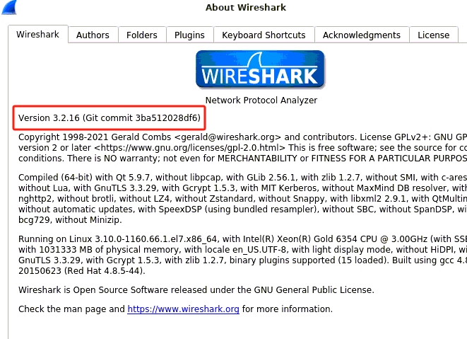 centos7 升级wireshark