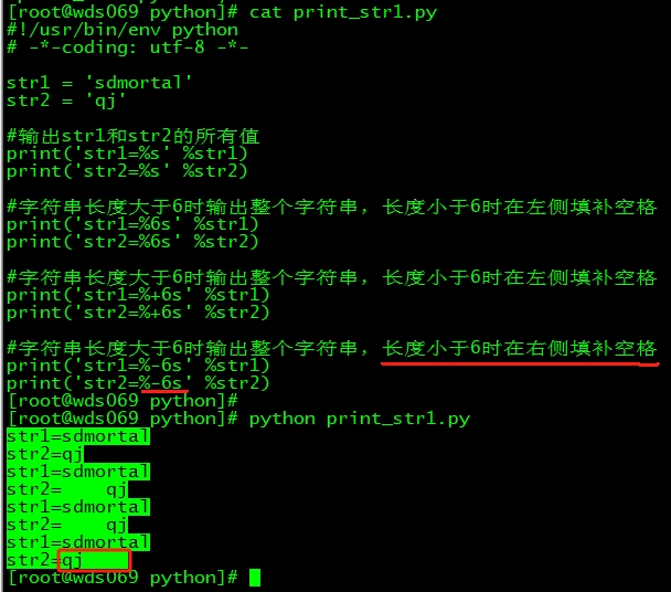 %号的格式化输出
